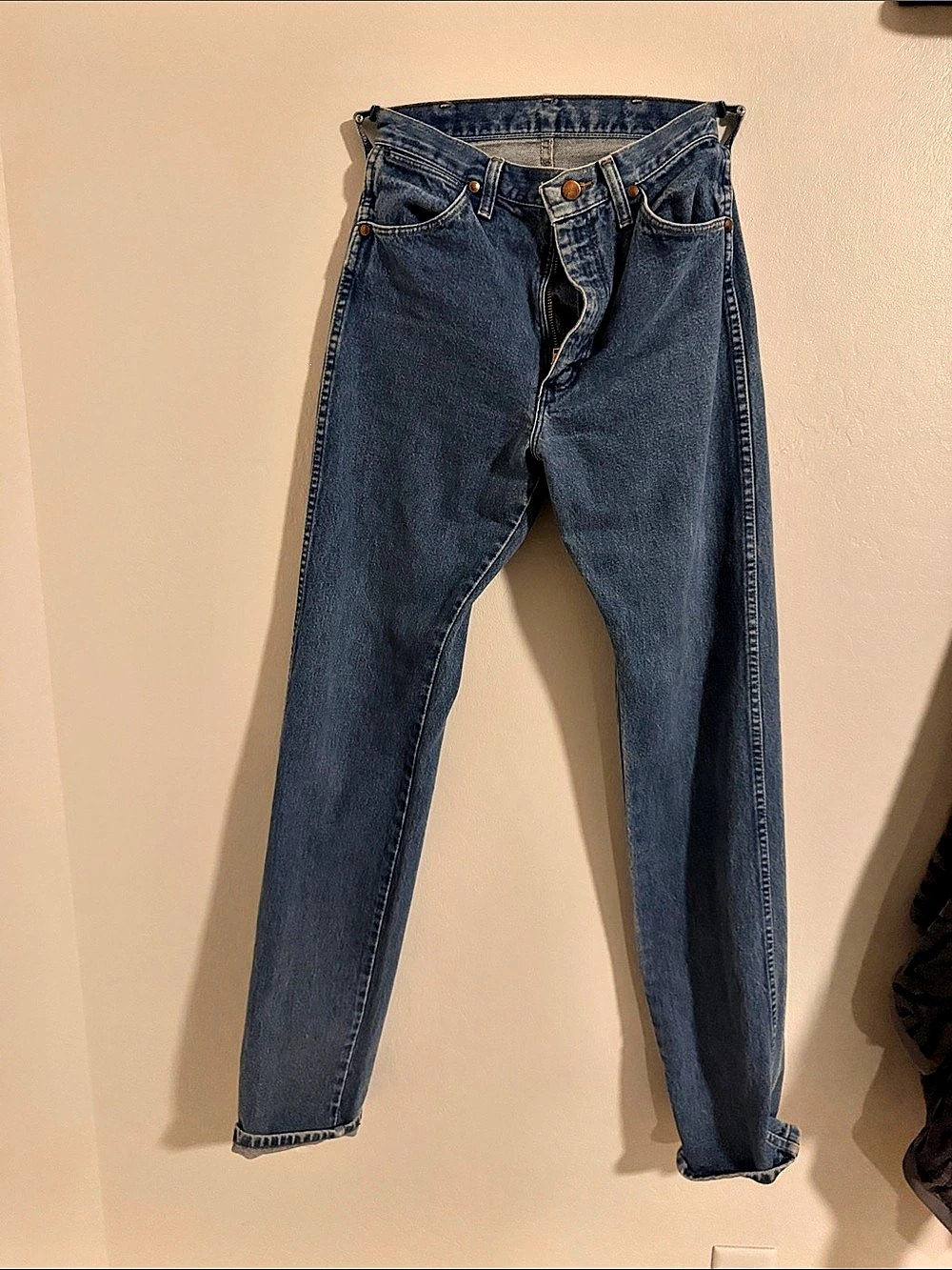 Wrangler Straight Leg Blue Jeans